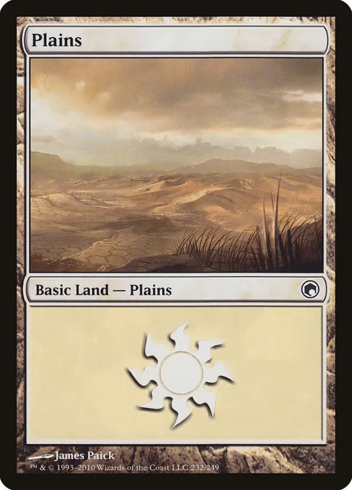Plains (232) [Scars of Mirrodin] - MTG Single