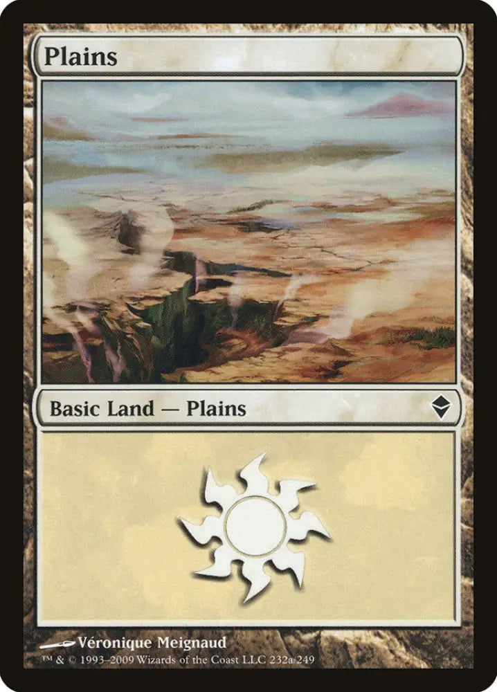 Plains (232a) [Zendikar] - MTG Single
