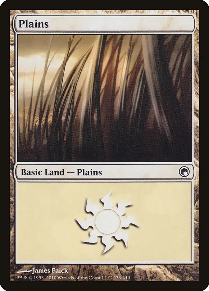 Plains (233) [Scars of Mirrodin] - MTG Single