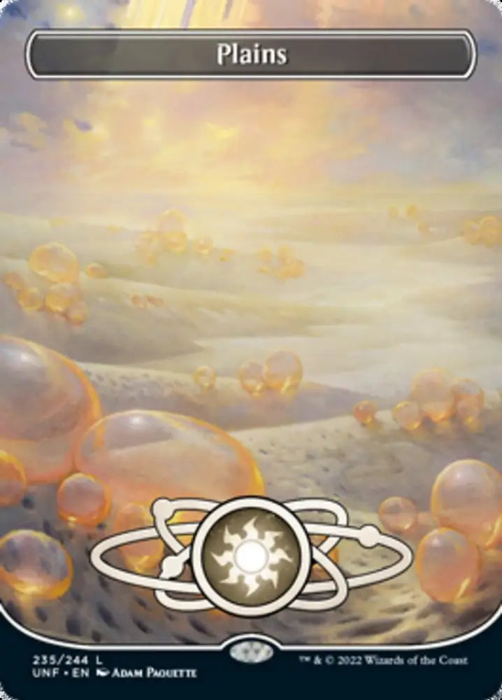 Plains (235) (Planetary Space-ic Land) [Unfinity] - MTG Single