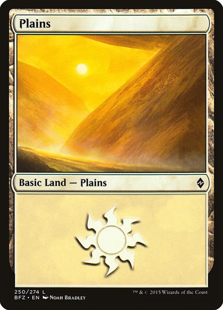 Plains (250) [Battle for Zendikar] - MTG Single