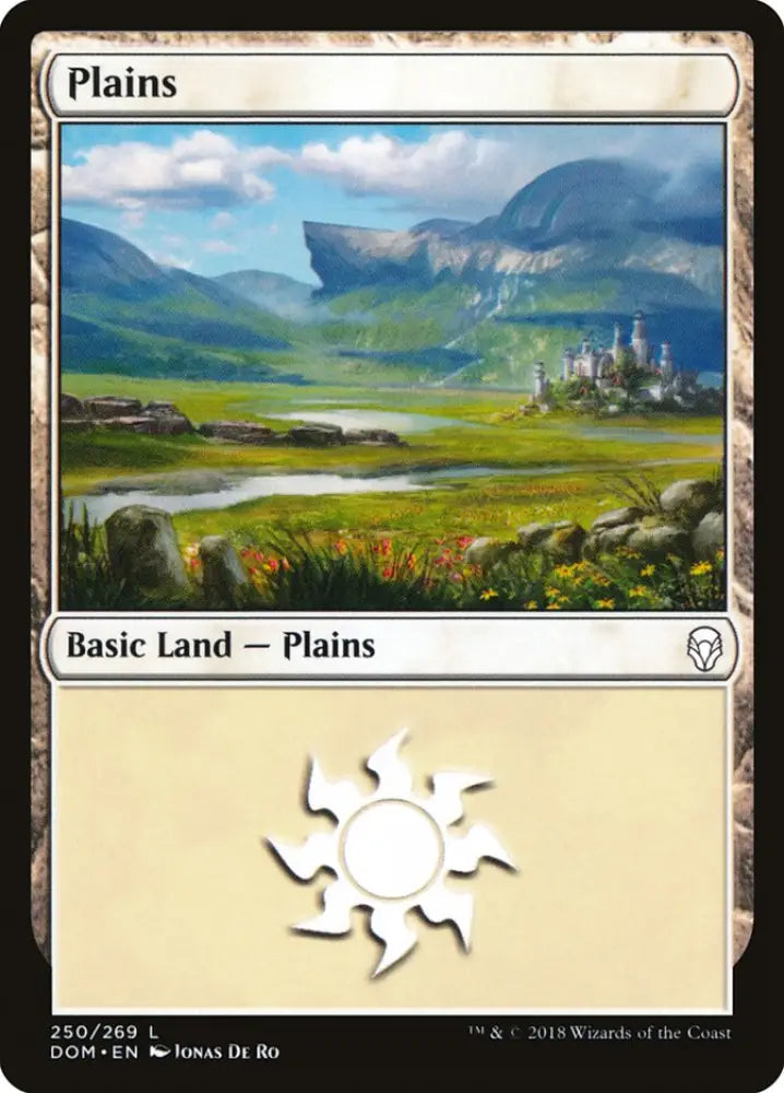 Plains (250) [Dominaria] - MTG Single