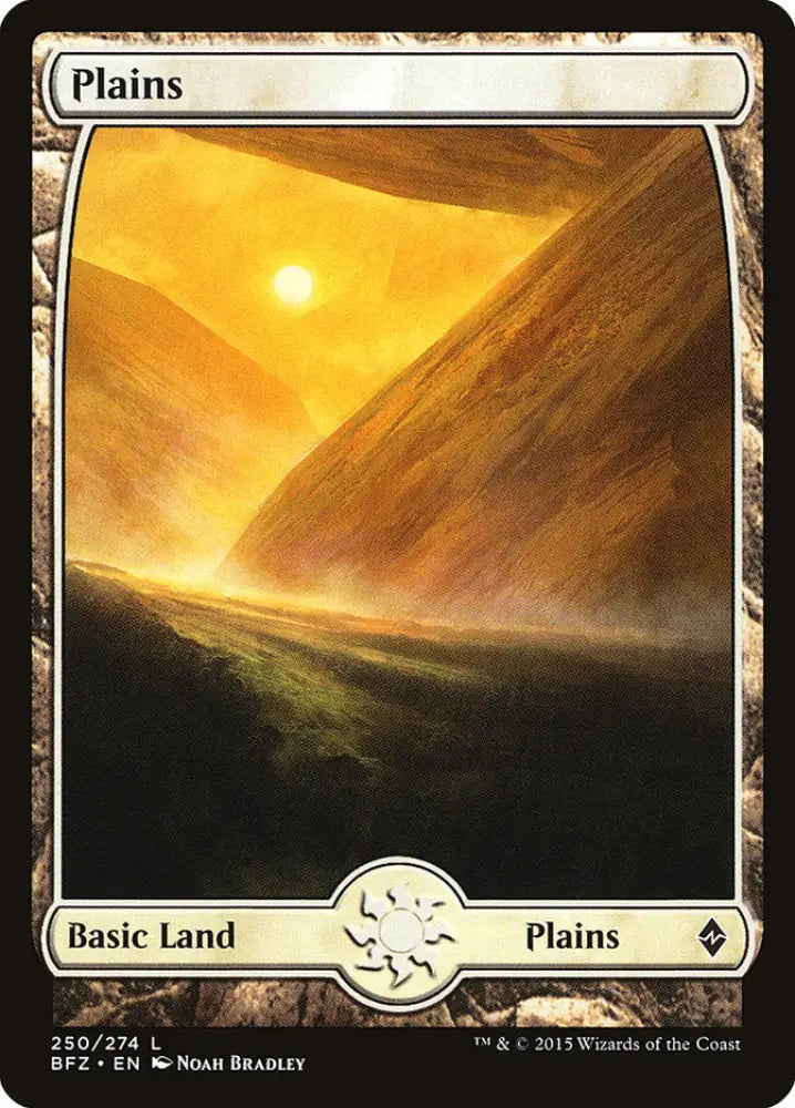 Plains (250) (Full Art) [Battle for Zendikar] - MTG Single