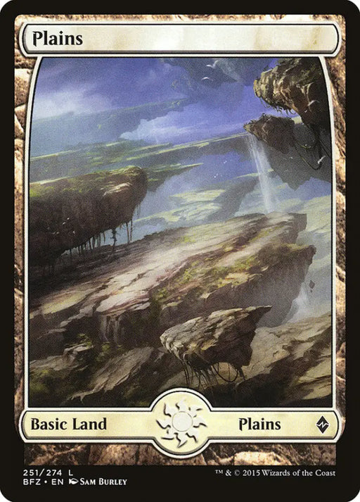 Plains (251) (Full Art) [Battle for Zendikar] - MTG Single