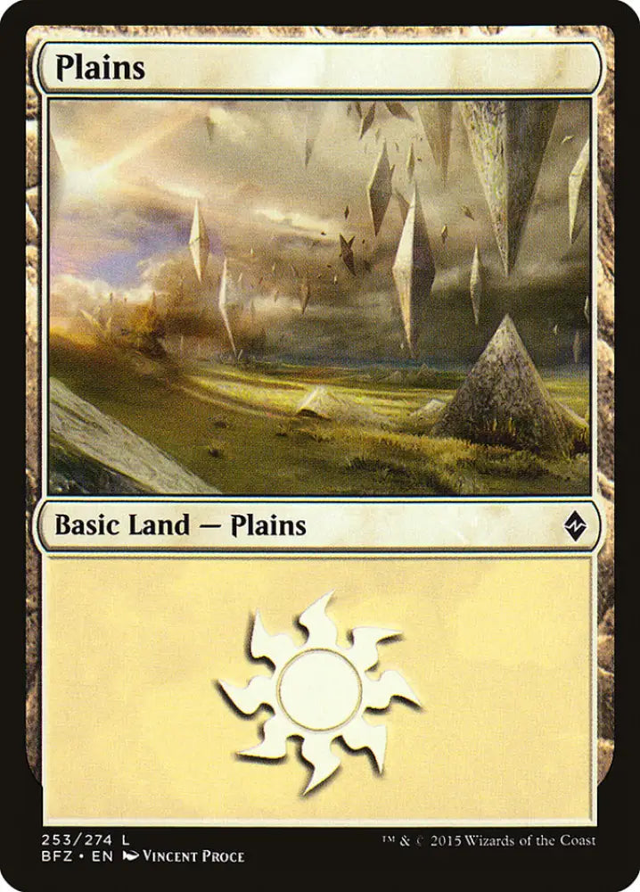 Plains (253) [Battle for Zendikar] - MTG Single