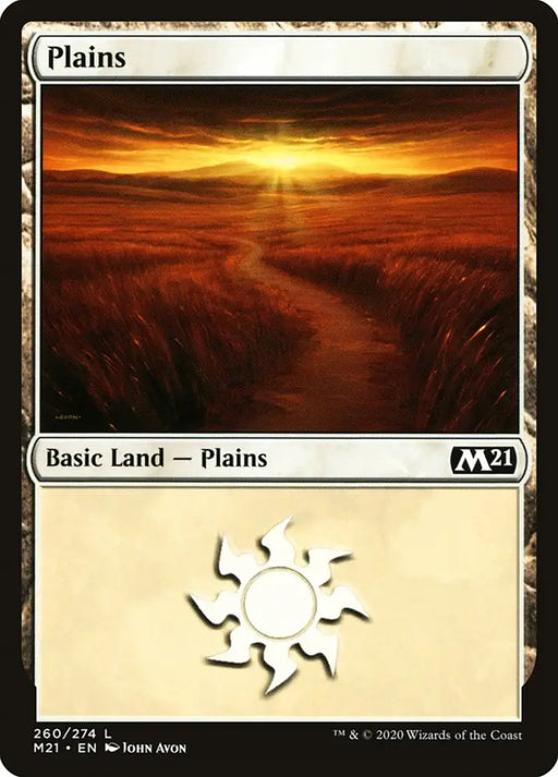 Plains (260) [Core Set 2021] - MTG Single