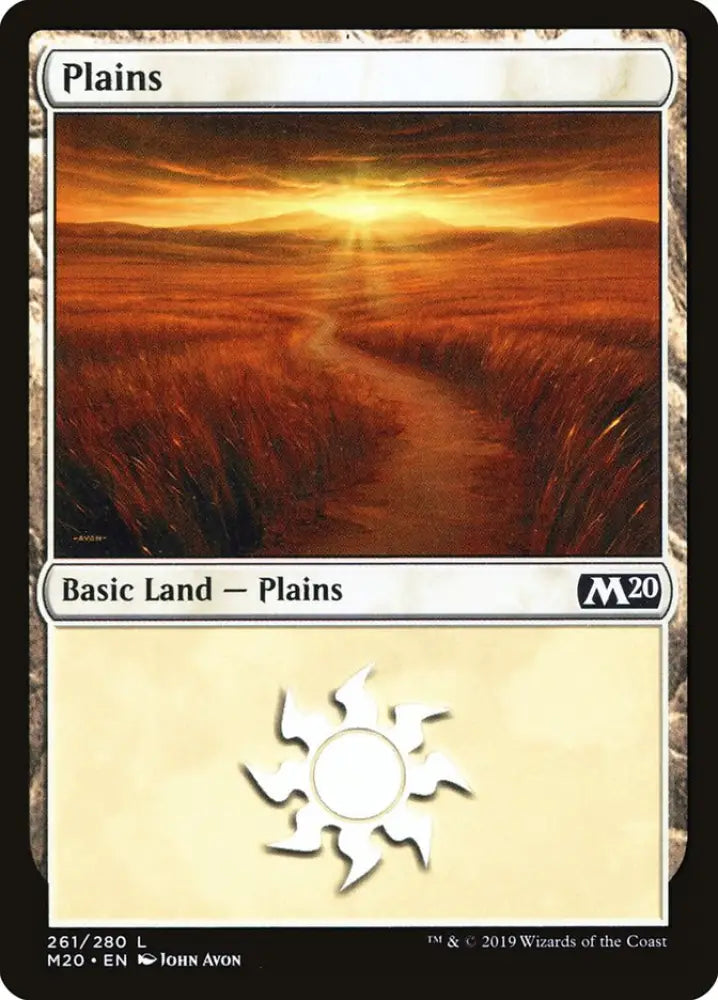 Plains (261) [Core Set 2020] - MTG Single