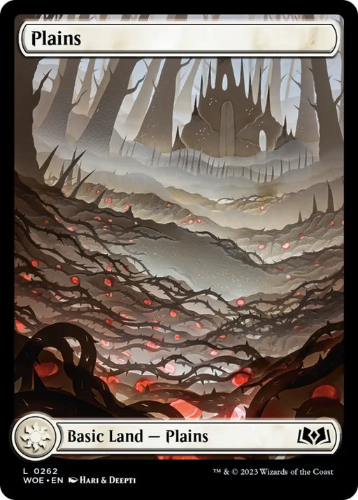 Plains (262) (Full-Art) [Wilds of Eldraine] - MTG Single