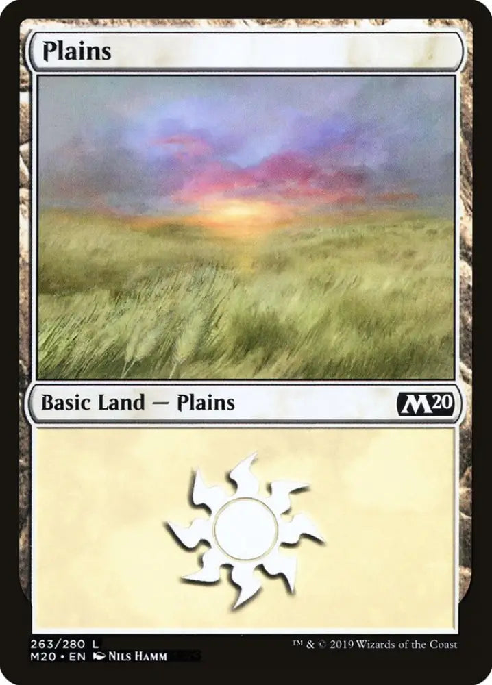 Plains (263) [Core Set 2020] - MTG Single
