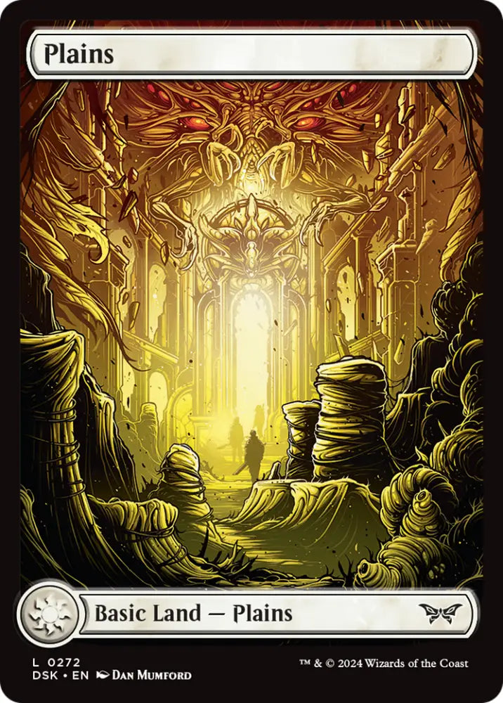 Plains (272) - Full Art [Duskmourn: House of Horror] - MTG Single