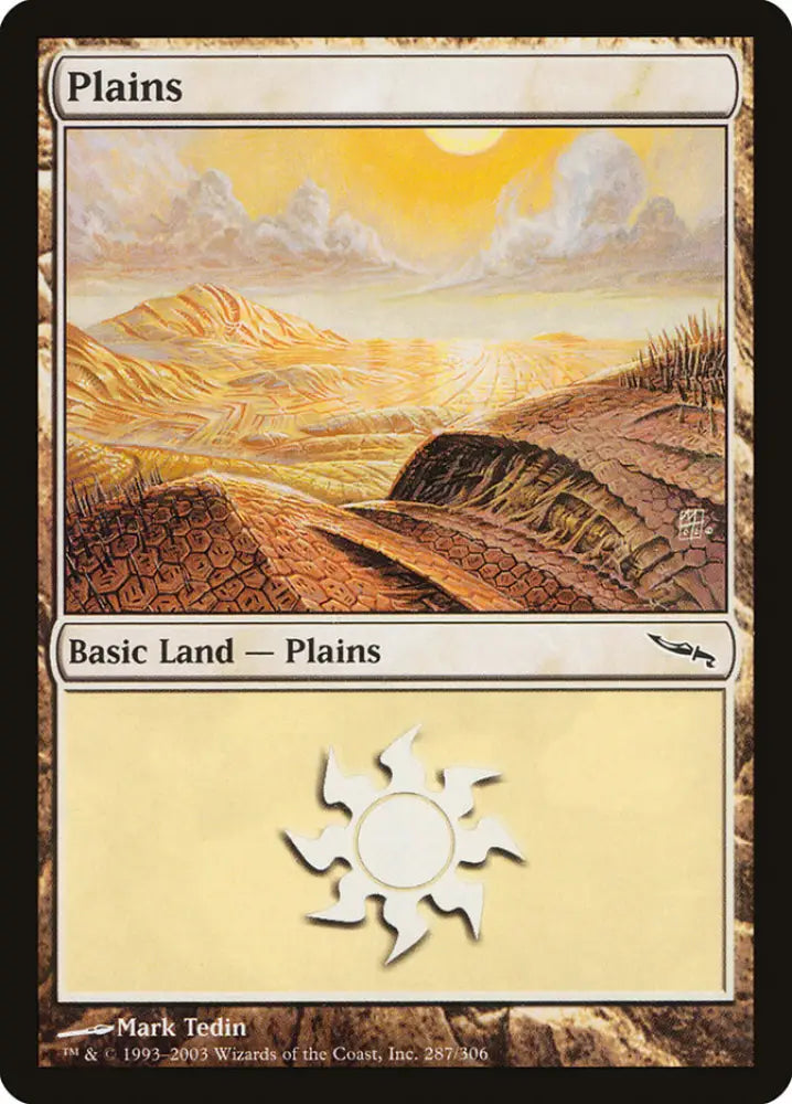 Plains (287) [Mirrodin] - MTG Single