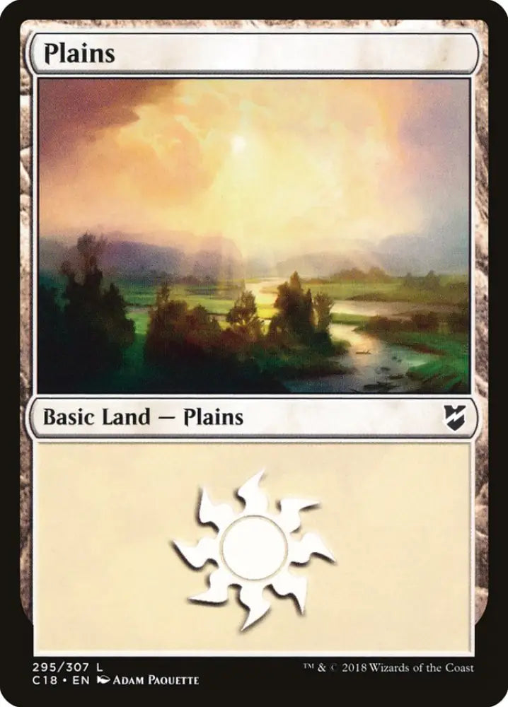 Plains (295) [Commander 2018] - MTG Single