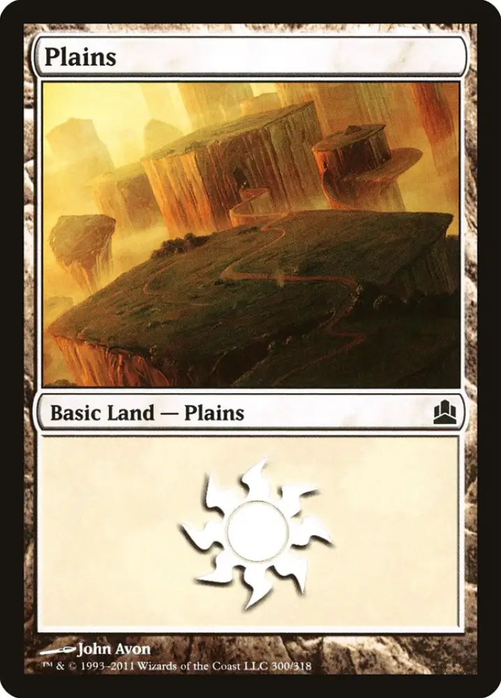 Plains (300) [Commander 2011] - MTG Single