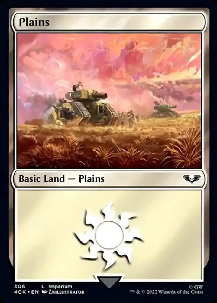 Plains (306) [Warhammer 40,000] - MTG Single
