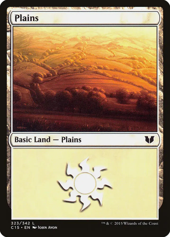 Plains (323) [Commander 2015] - MTG Single