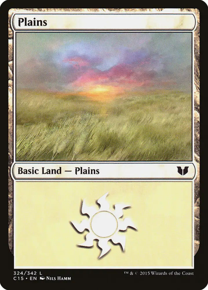 Plains (324) [Commander 2015] - MTG Single