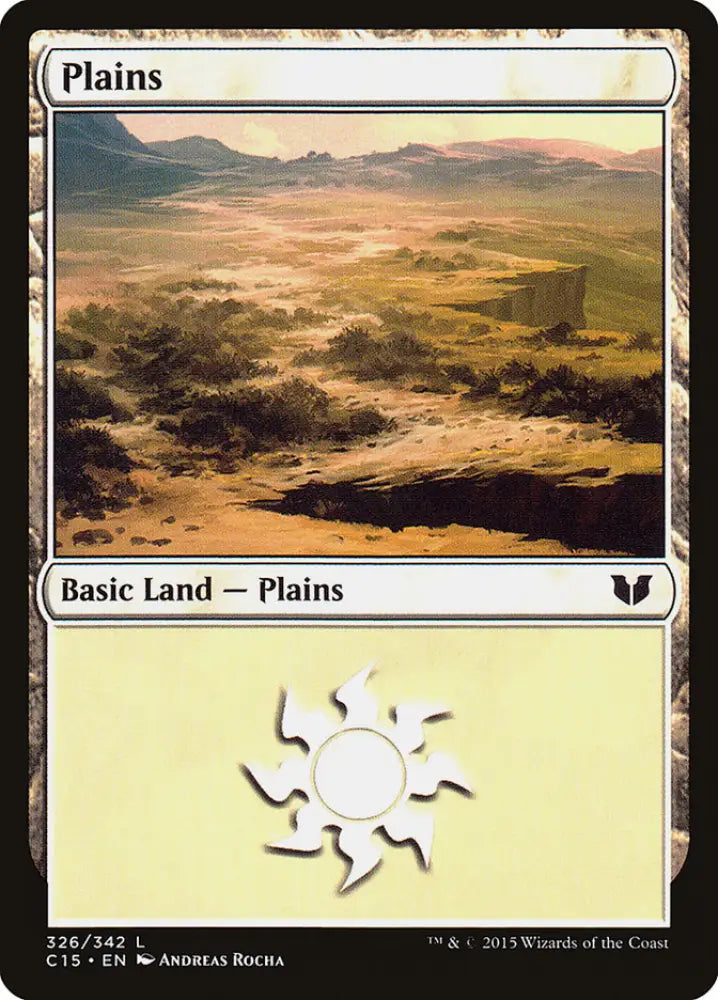 Plains (326) [Commander 2015] - MTG Single