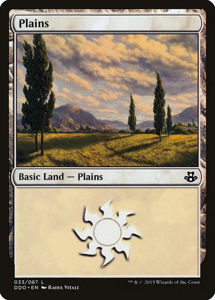 Plains (33) [Duel Decks: Elspeth vs. Kiora] - MTG Single