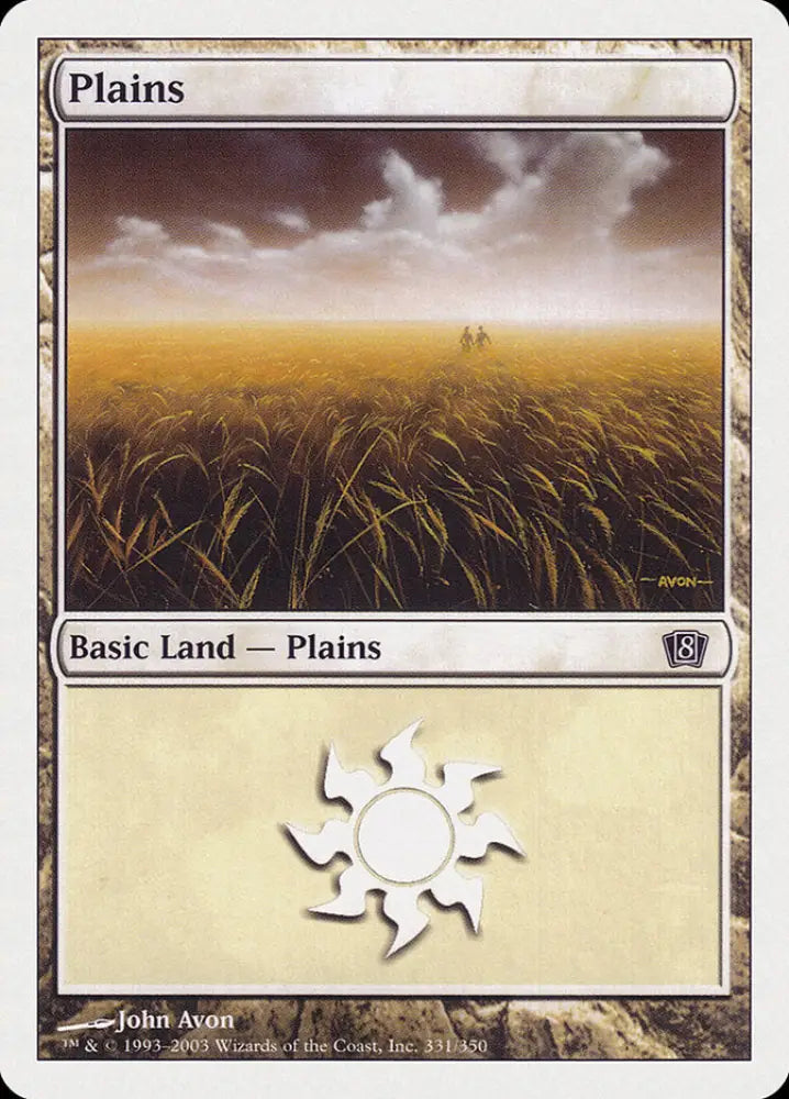 Plains (331) [Eighth Edition] - MTG Single