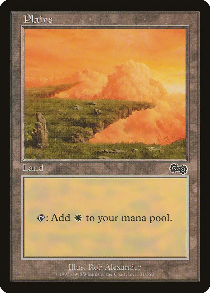 Plains (331) [Urza’s Saga] - MTG Single