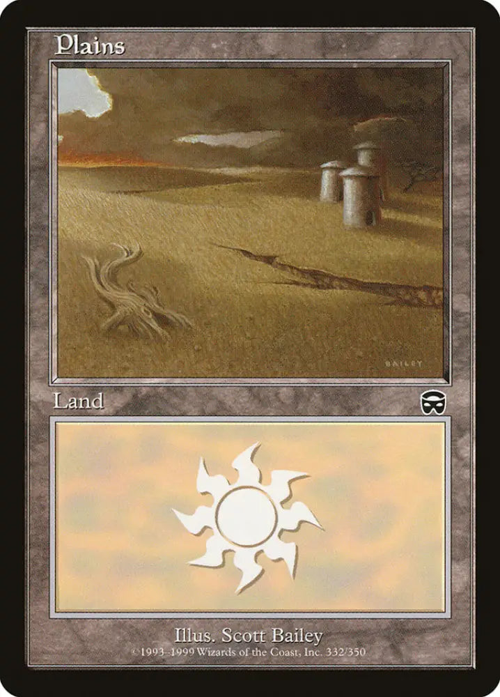 Plains (332) [Mercadian Masques] - MTG Single
