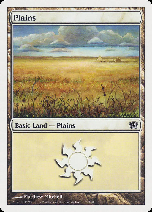 Plains (332) [Ninth Edition] - MTG Single