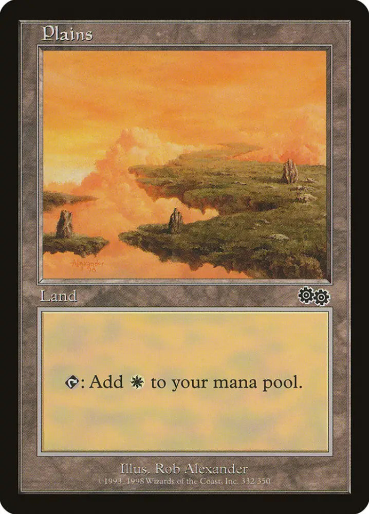 Plains (332) [Urza’s Saga] - MTG Single