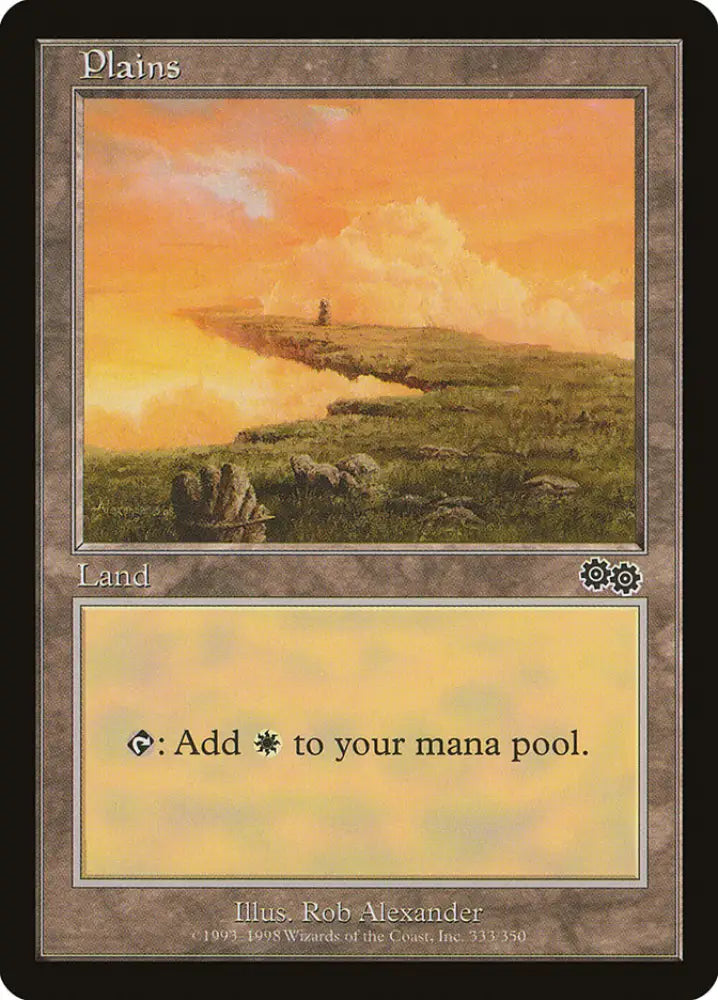 Plains (333) [Urza’s Saga] - MTG Single