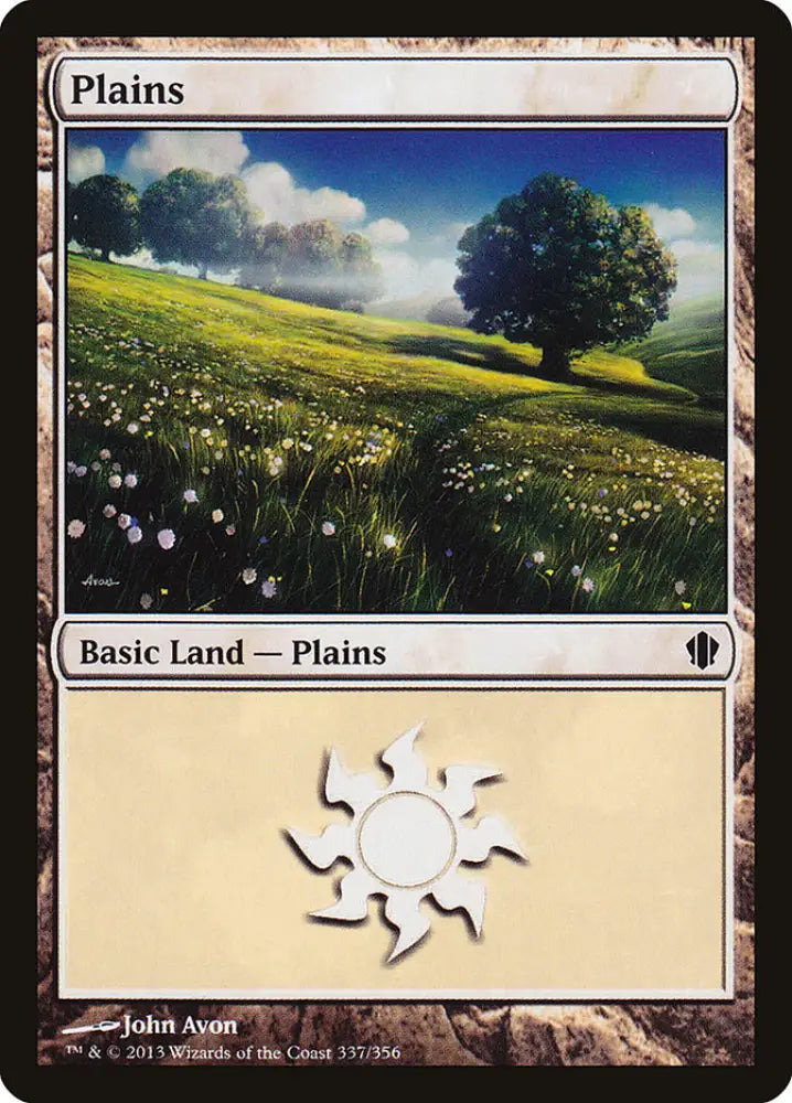 Plains (337) [Commander 2013] - MTG Single