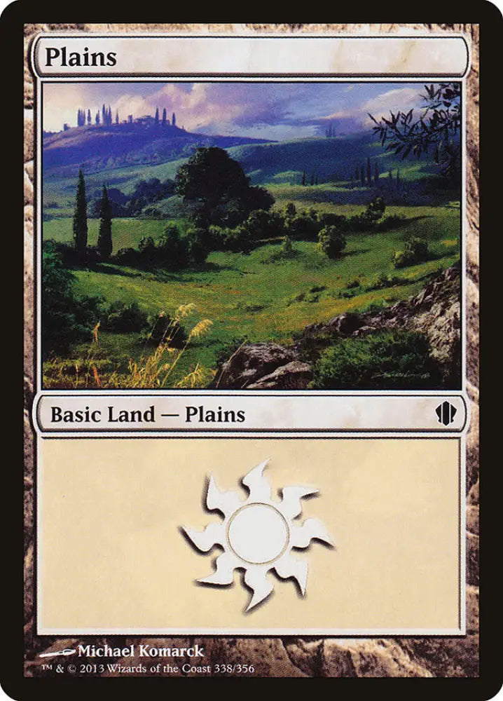 Plains (338) [Commander 2013] - MTG Single