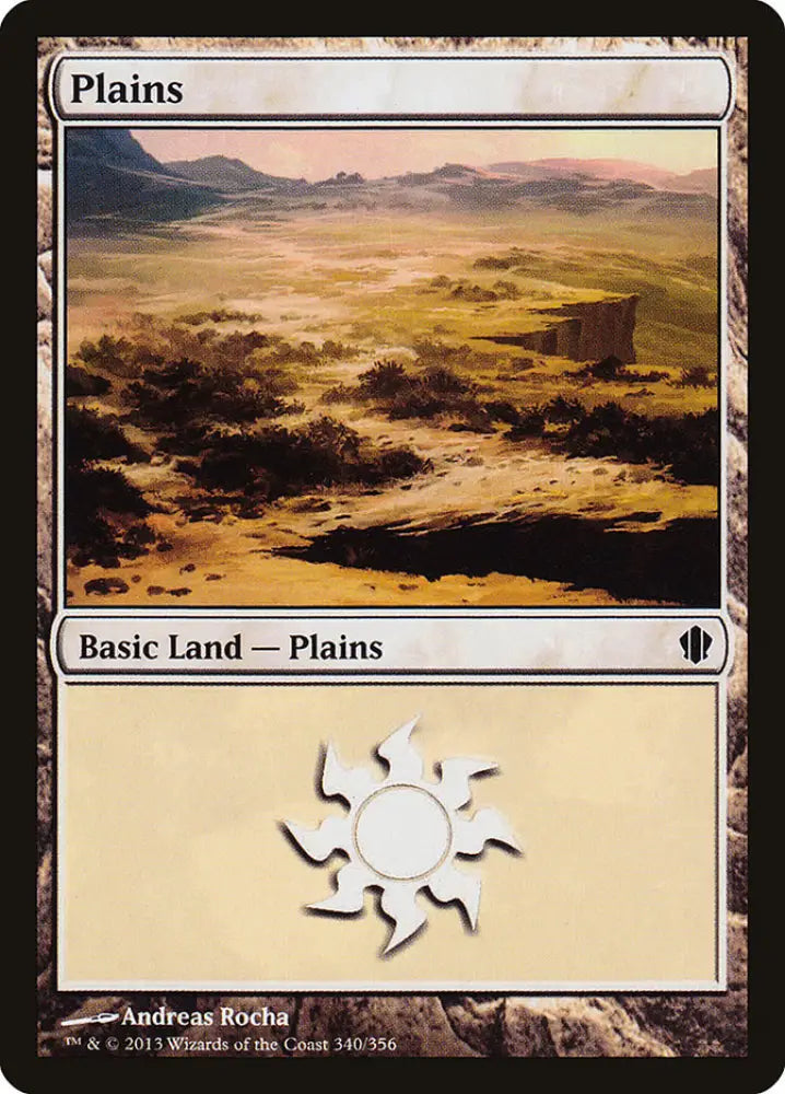 Plains (340) [Commander 2013] - MTG Single