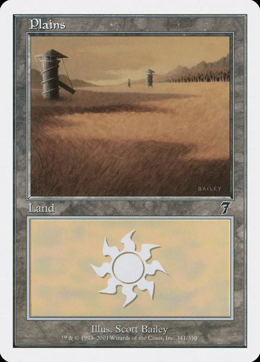 Plains (341) [Seventh Edition] - MTG Single