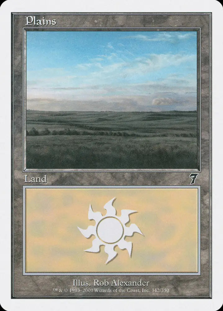 Plains (342) [Seventh Edition] - MTG Single
