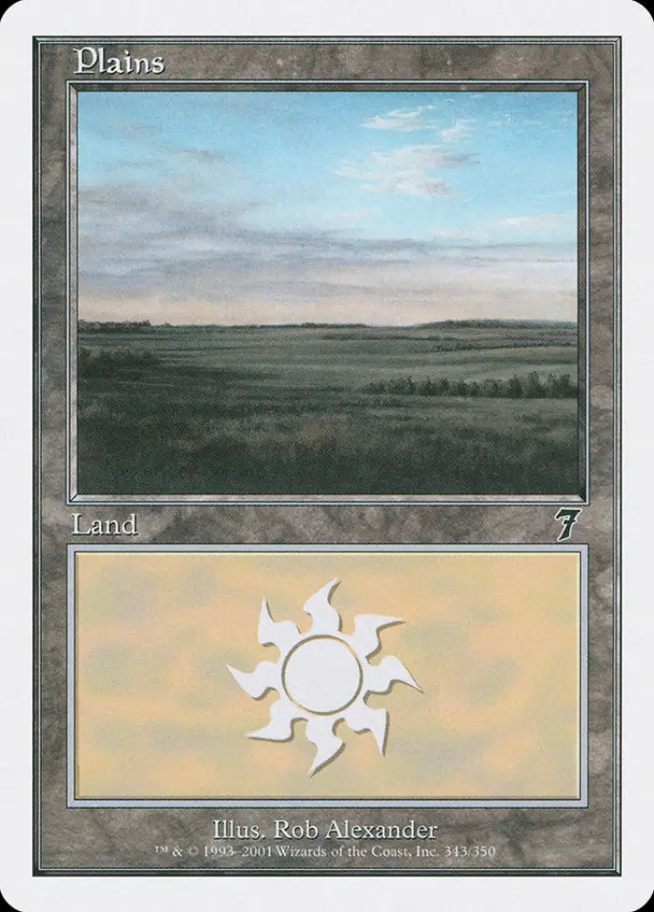 Plains (343) [Seventh Edition] - MTG Single