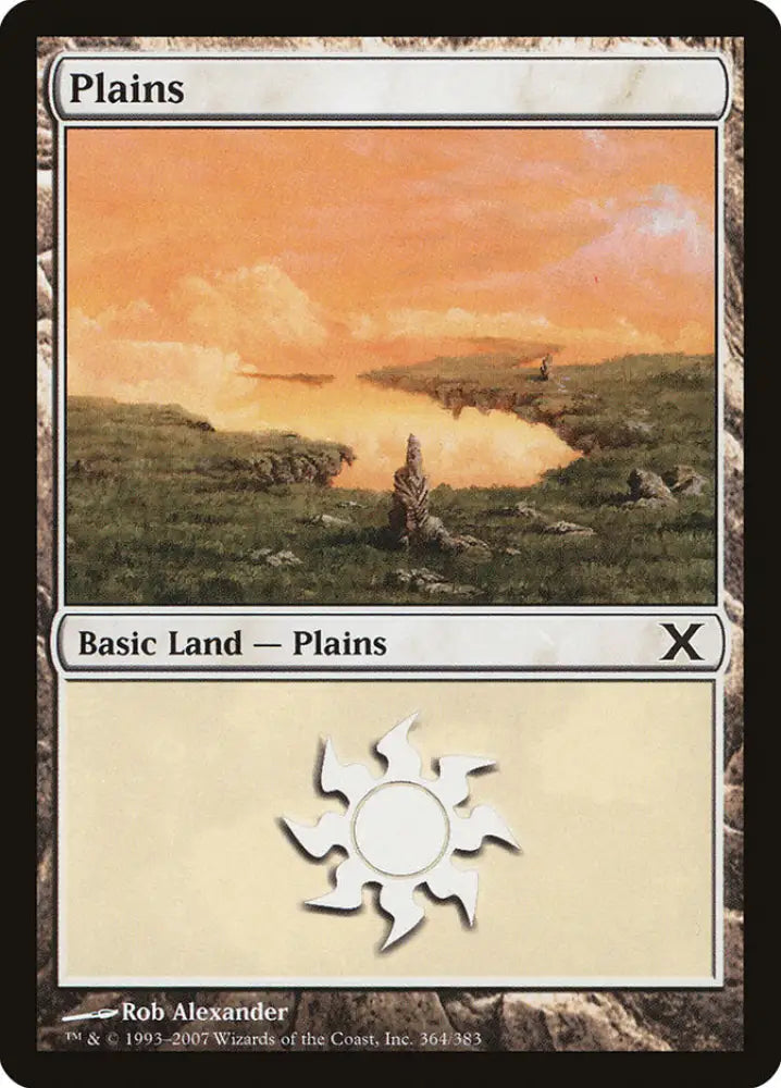 Plains (364) [Tenth Edition] - MTG Single
