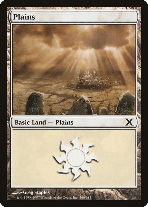 Plains (366) [Tenth Edition] - MTG Single