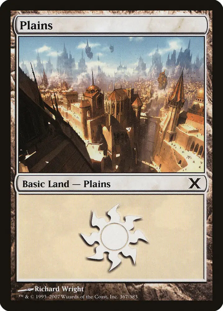 Plains (367) [Tenth Edition] - MTG Single