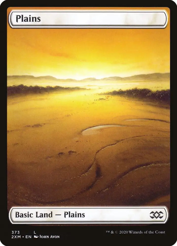 Plains (373) [Double Masters] - MTG Single