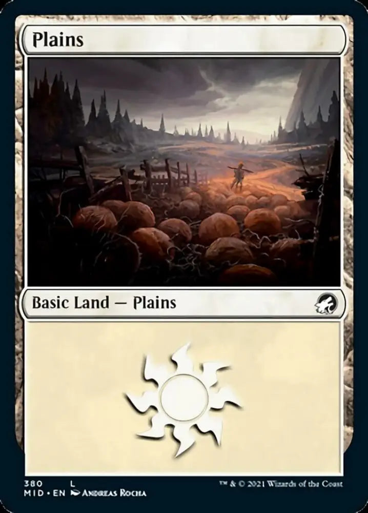 Plains (380) [Innistrad: Midnight Hunt] - MTG Single