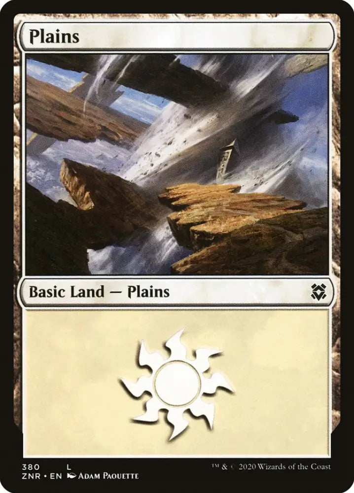 Plains (380) [Zendikar Rising] - MTG Single