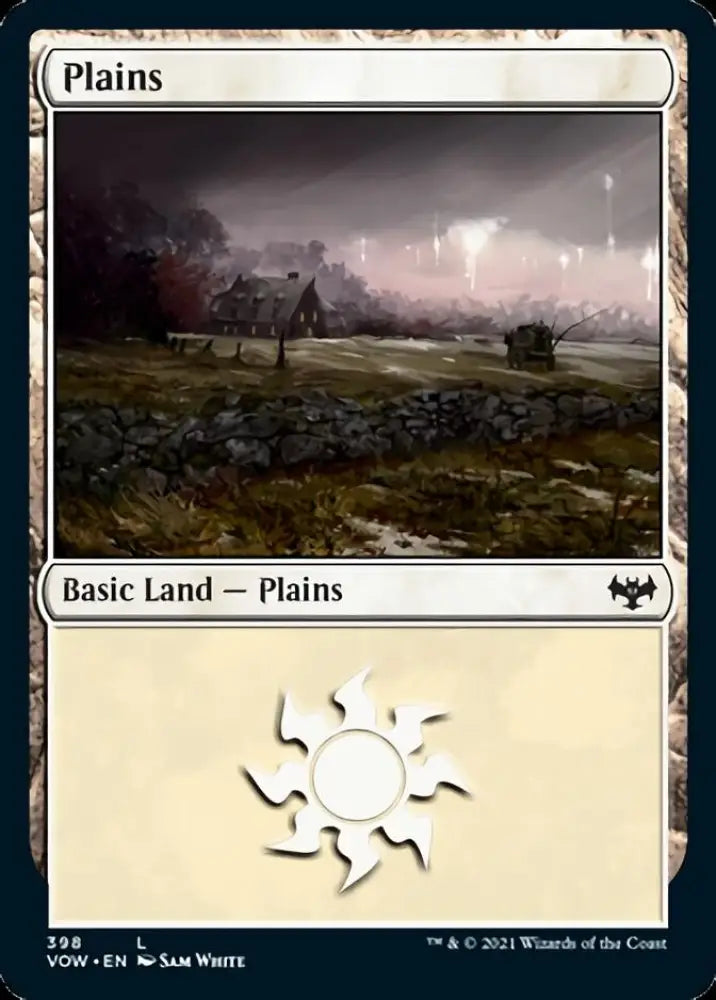 Plains (398) [Innistrad: Crimson Vow] - MTG Single