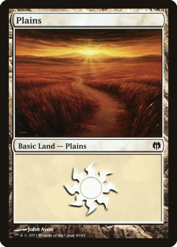 Plains (40) [Duel Decks: Heroes vs. Monsters] - MTG Single