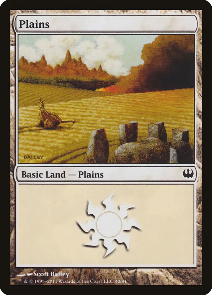 Plains (40) [Duel Decks: Knights vs. Dragons] - MTG Single