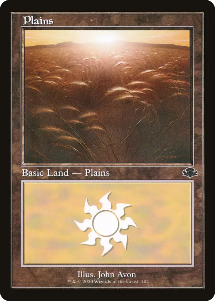 Plains (402) (Retro) [Dominaria Remastered] - MTG Single