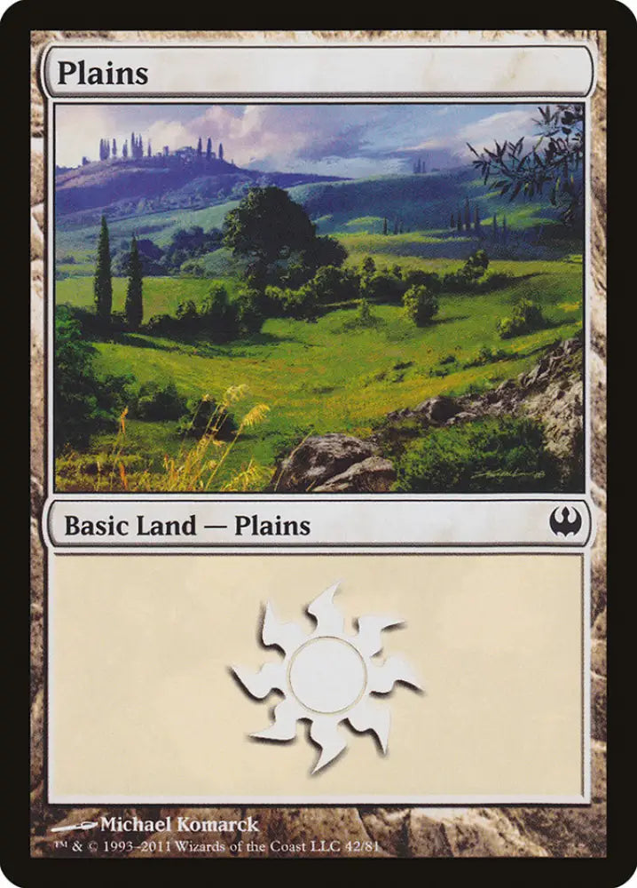 Plains (42) [Duel Decks: Knights vs. Dragons] - MTG Single
