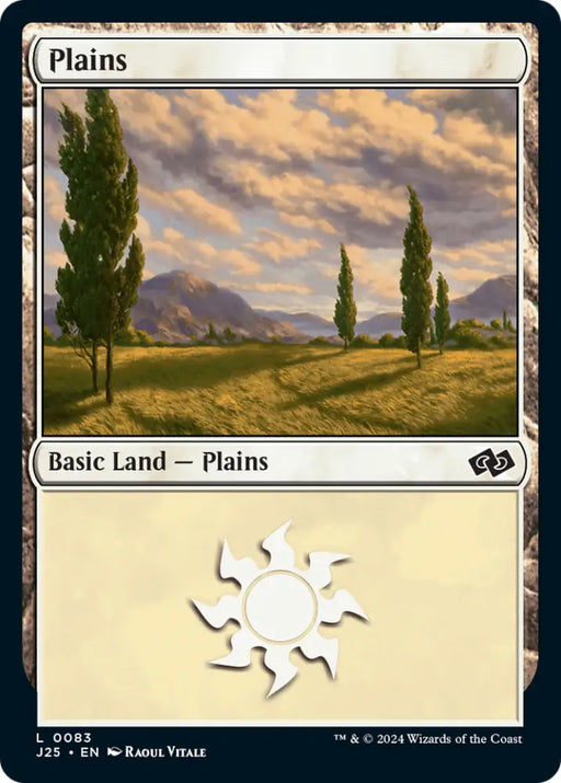 Plains (83) [Foundations Jumpstart] - MTG Single