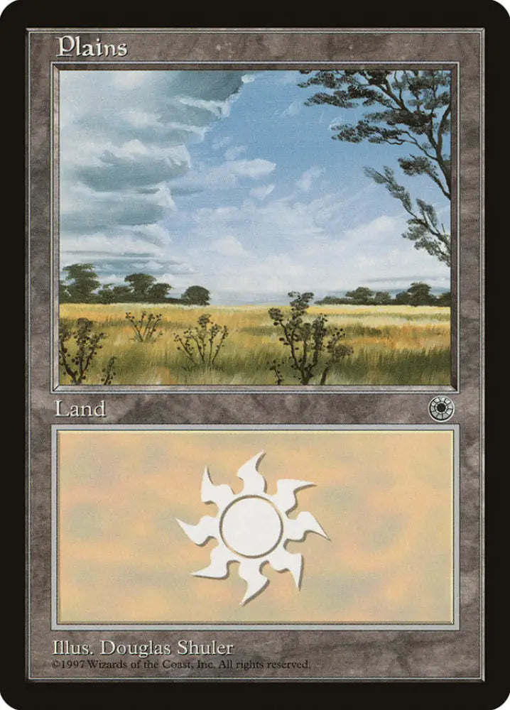 Plains (No Flowers / Four Berry Bushes) [Portal] - MTG Single