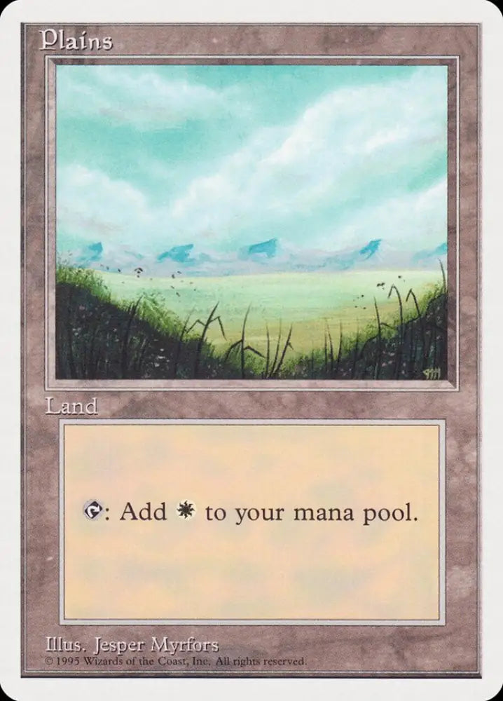 Plains (No Trees Signature on Bottom Right) [Rivals Quick Start Set] - MTG Single