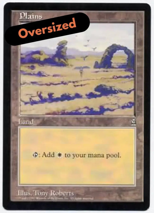 Plains (Oversized) [Oversize Cards] - MTG Single