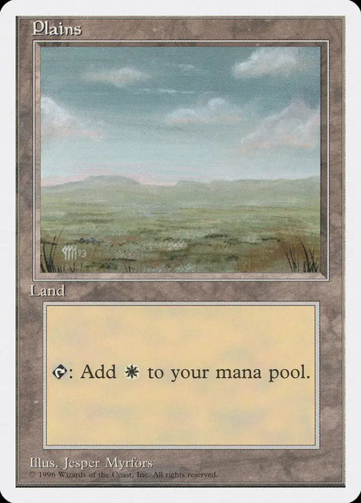 Plains (Signature on Bottom Left) [Introductory Two-Player Set] - MTG Single